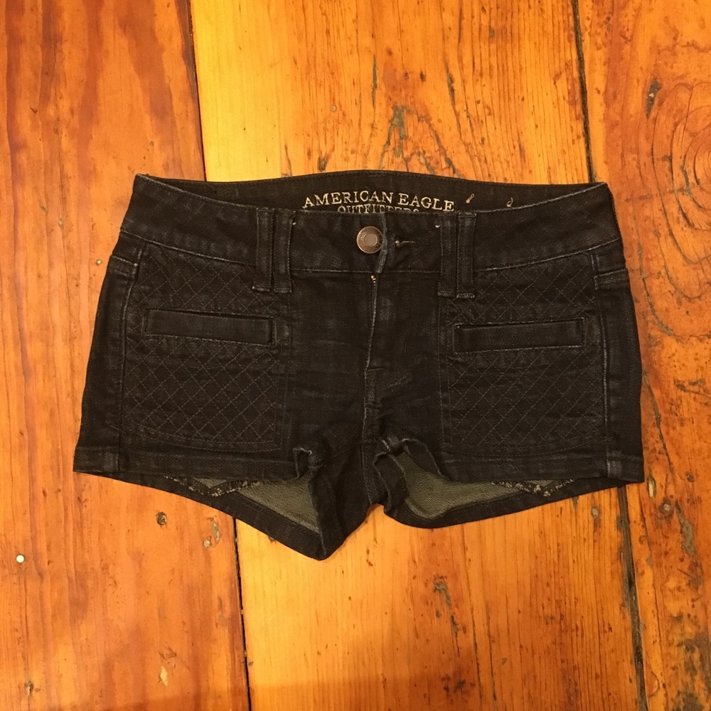 AEO Dark Blue Jean Shorts